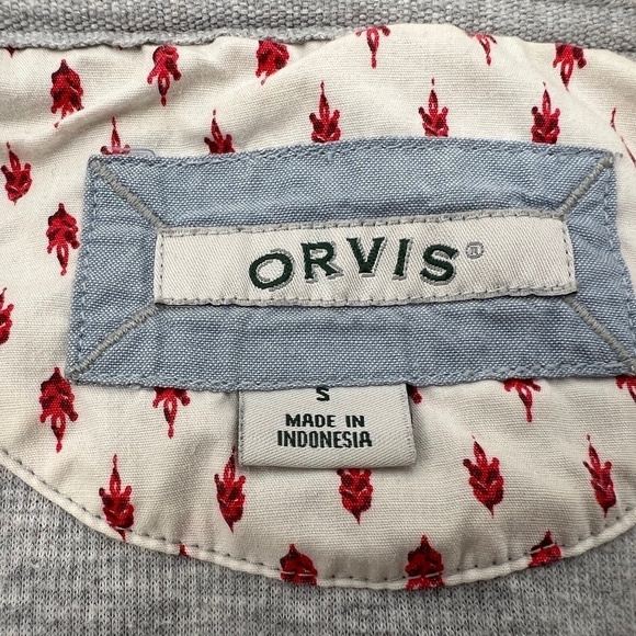 Orvis Gray Sandy Point 1/4 Zip Pullover Shirt Size Small Women's - Picture 10 of 11